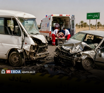 ۶ جان در یک قدمی تراژدی/ تقاطع سرعت و زندگی در جاده اهواز-آبادان